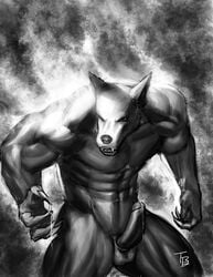 canine erection heartlessfang male male_only mammal penis solo were werewolf wolf