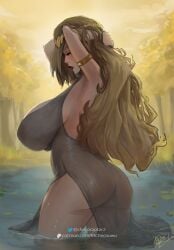 1female 1girls 2d 2d_(artwork) 2d_artwork ass back_view big_areola big_ass big_breasts big_butt big_nipples big_thighs blonde_hair breasts busty chocoraptor crown curvy curvy_body curvy_female curvy_figure elden_ring female female_focus female_only fromsoftware golden_eyes golden_hair hi_res high_resolution hips huge_breasts illustration large_ass large_breasts long_hair massive_ass massive_breasts massive_butt massive_thighs mature mature_female milf nipples nsfw outdoors patreon patreon_reward patreon_username queen queen_marika_the_eternal shadow_of_the_erdtree side_view sideboob solo solo_female solo_focus standing thick thick_thighs thigh_highs thighs translucent translucent_clothing transparent_clothing video_games voluptuous voluptuous_female wide_hips yellow_eyes