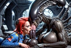 female xenomorph from alien (franchise) by creamhorseai