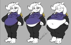 1boy 2d 38_296_(artist) aged_up anthro anthro_male anthro_only asriel_dreemurr caprine chubby chubby_male deltarune fat furry furry_male furry_only humanoid humanoid_male humanoid_only male male_focus male_only mammal mammal_humanoid overweight overweight_male solo tagme undertale undertale_(series) weight_gain