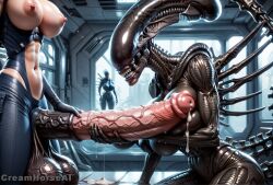 xenomorph from alien (franchise) by creamhorseai