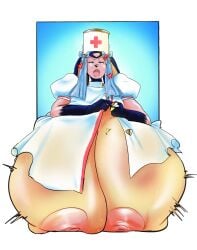 1girls anthro breasts female gigantic_breasts hyper_breasts miltank nurse_uniform pokemon pokemon_(species) rchammer