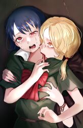 2girls blood carrie_fernandez castlevania multiple_girls ryona vampire yuri