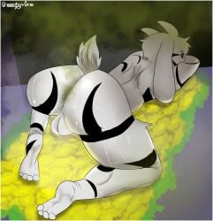 anthro asriel_dreemurr bodily_fluids border bovid caprine fart fart_cloud fart_fetish feet goat hi_res male male/male mammal musk musk_clouds nastyvix pose smelly smelly_feet solo sweat undertale undertale_(series) white_border