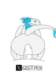 1girl anal anal_sex animated anthro ass ass_focus big_ass big_breasts big_butt blue_eyes bodily_fluids breasts bubble_butt curvy curvy_female curvy_figure dat_ass duo erection female female_penetrated furry godzilla_(series) godzilla_x_kong:_the_new_empire humanoid_genitalia humanoid_penis kaiju large_penis male male/female male_penetrating male_penetrating_female monsterverse mp4 reptile reverse_cowgirl_position scalie sex shimo_(kaiju) smile smirk sound straight tagme video white_body white_scales wide_hips