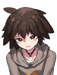 brown_hair face_focus femboy femboysub femsho hoodie not_porn pompmaker1 safe safe_for_work sfw shounic solo