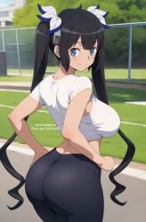 ai_generated big_ass big_breasts hestia_(danmachi) tagme twintails_kami