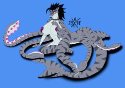 anthro big_breasts breasts female fish horus1998 hybrid marine pinup pose shark sharktopus solo tentacle