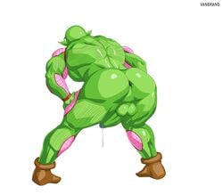 alien ass balls big_balls big_penis boner dragon_ball dragon_ball_super dragon_ball_z erection gay male male_only muscles muscular namekian nude penis piccolo solo solo_male vanbrand