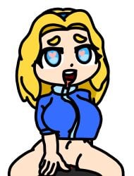 <3 aged_up big_breasts blonde_female blonde_hair blue_eyes bottomless clothed clothing cowgirl_position drooling heart heart-shaped_pupils legokoopa_(artist) maria_robotnik pleasure_face sex shadow_the_hedgehog sonic_(series) sonic_the_hedgehog_(series) thick_thighs thighs topwear vaginal_penetration vaginal_sex