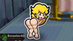 1girls animated ass ass_focus barefoot blonde_hair bmasterad completely_nude completely_nude_female female female_only finger_on_chin full_body long_hair longer_than_30_seconds longer_than_one_minute looking_at_viewer looking_back mario_(series) music naked naked_female nude nude_female paper_mario paper_mario:_the_thousand-year_door paper_peach princess_peach shaking shaking_butt solo solo_female sound tagme teasing teasing_viewer video