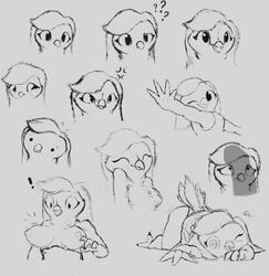 ! 2018 ? anthro ass avian beak bird breasts clothed clothing feathers female female_focus hair male nipples original original_character owl penis snowy_owl solo thousandfoldfeathers unconscious vivian_rose