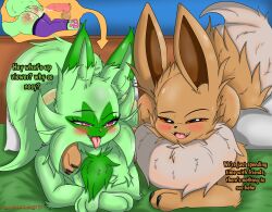 eevee female male sam_eeveelutions sprigatito