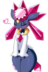 ai_generated anthrofied diancie novelai pokemon pokemon_(species)