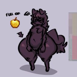 dog_ears doodle full_of_milk/soup_(meme) furry furry_only gapple glasses glasses_on_face golden_apple huge_ass huge_thighs minecraft mokawuf original_character pussy pussy_out reference tail