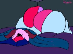 1boy big_ass bubble_butt furry huge_ass moth sleeping thick_thighs veevee veevee_(artist) veeveederi wide_hips