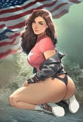 1girls ai_generated america_chavez avengers big_ass big_breasts big_thighs breasts brown-skinned_female brown_body brown_skin curvaceous curvy curvy_figure dark-skinned_female dark_skin digital_media_(artwork) female hips hourglass_figure huge_ass huge_breasts huge_thighs large_ass large_breasts large_thighs legs marvel marvel_comics mature mature_female phophopho slim_waist thick thick_hips thick_legs thick_thighs thighs voluptuous waist wide_hips wide_thighs young_avengers