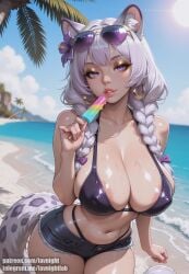 1female 1girl 1girls ai ai_generated anime big_ass big_breasts big_thighs curvy female_only furry human large_breasts lavnight narrow_waist nipples oc original original_character sexy solo_focus wide_hips
