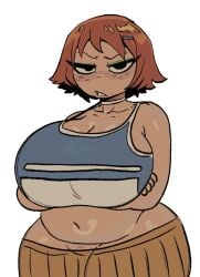 angry eyeshadow huge_breasts kim_pine spicyfuse