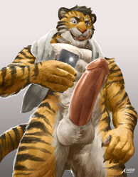 amon-sydonai anthro balls erection father feline gym inside karnal licking locker male mammal muscular nude parent penis phone selfie solo tiger tongue tongue_out towel yaoi