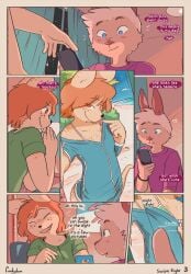 1futa 1futa1boy comic funkybun furry furry_only futa/male intersex intersex/male phone phone_screen small_breasts trans_woman transgender transgender_woman