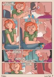 1futa 1futa1boy comic funkybun furry furry_only futa/male intersex intersex/male phone phone_screen small_breasts trans_woman transgender transgender_woman
