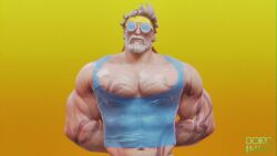 animated bara beard big_penis blonde_hair bonoimma cock dick gay jiggle jiggling_breasts jiggling_pecs male male_only muscular muscular_male no_sound penis solo tagme thor_(marvel) thor_(marvel_rivals) thor_(worthy_waves) video