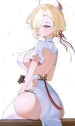 ass breasts coronis_(stella_sora) one_eye_covered one_eye_obstructed shusuchii stella_sora