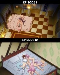 4girls anime episode_1 episode_12 flare_arlgrande_jioral harem kaifuku_jutsushi_no_yarinaoshi keyarga_(redo_of_healer) kureha_clyret lucky_bastard maid_(redo_of_healer) maids meme norn_clatalissa_jioral practice_sex redo_of_healer routine screencap screenshot setsuna_(redo_of_healer) sex tnk_(company)
