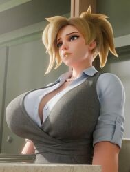 1girls angela_ziegler big_boobs big_breasts blizzard_entertainment blonde blonde-haired_female blonde_female blonde_hair boobs boobs_bigger_than_head breasts breasts_bigger_than_head candy clothed clothed_female european european_female female female_focus female_only large_boobs large_breasts light-skinned_female light_skin lolipop mercy necklace office office_clothing office_lady overwatch overwatch_2 pearl_necklace solo solo_female solo_focus swiss swiss_female tanqian6918 video_game_character
