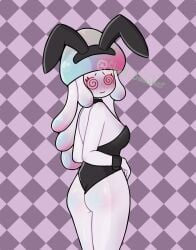 anthro anthrofied ass blush blushing blushing_at_viewer blushing_profusely boobs bow bowtie bunny_ears bunny_suit bunnysuit embarrassed embarrassed_female flustered flustered_female gijinka humanization humanized humanoid hypno-shroom_(pvz) mushroom mushroom_cap mushroom_girl mushroom_humanoid nervous plants_vs._zombies plants_vs_zombies plants_vs_zombies_2:_it's_about_time posing posing_for_the_viewer pvz shellsmasher showing_ass showing_off swirly_eyes turned_around