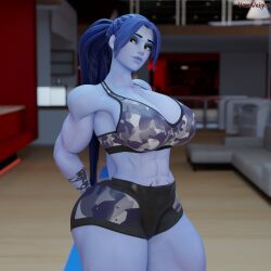 1girls 3d activision amelie_lacroix ass big_ass big_breasts big_thighs blizzard_entertainment blue-skinned_female blue_body blue_skin breasts bubble_ass bubble_butt bust busty chest curvaceous curves curvy curvy_figure female female_only hips hourglass_figure huge_ass huge_breasts large_ass legs mature mature_female muscular muscular_female overwatch overwatch_2 slim_waist thick thick_ass thick_hips thick_legs thick_thighs thighs voluptuous voluptuous_female vonsvaigen waist wide_hips wide_thighs widowmaker