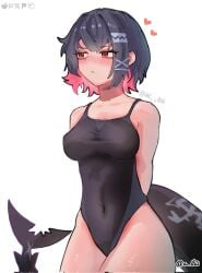 1girls 2d 2d_(artwork) 2d_artwork adult adult_female animal_tail arm_behind_back background big_boobs big_breasts bikini black-haired_female black_bikini black_hair black_one-piece_swimsuit black_swimsuit black_swimwear blank_background blush_face blushing blushing_female breasts busty busty_female busty_girl collarbone colored_inner_hair curvaceous curvaceous_body curvaceous_female curvaceous_figure curvaceous_hips curvy curvy_body curvy_female curvy_figure curvy_hips dark_hair digital digital_art digital_drawing digital_drawing_(artwork) digital_media digital_media_(artwork) drawing ellen_joe fanart female female_focus female_only flushed flushed_cheeks flushed_face from_front front_view game_character groin hair_between_eyes hair_clip hair_clips hair_ornament hair_ornaments hairclip hairclips hand_behind_back hearts hip_dips hourglass_figure hoyoverse inguinal_crease inguinal_ligament large_boobs large_breasts lean_figure mature mature_female mature_woman mihoyo monotone_background multicolored_hair narrow_waist nipple_bulge one-piece_swimsuit one_color_background pink-haired_female pink_hair pink_hair_female plain_background portrait red-eyed_female red_eyes shark_girl shark_tail short_hair shoulders slender_body slender_waist slim_female slim_waist solid_color_background solo split-color_hair standing swimsuit swimwear tail thick_thighs thighs top_view two-tone_hair two_tone_hair upper_body video_game video_game_character video_games voluptuous voluptuous_body voluptuous_female voluptuous_figure voluptuous_woman white_background wide_hips woman zenless_zone_zero