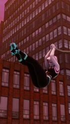1girls 3d 3d_(artwork) animated big_breasts boob_expansion breast_expansion breasts female female_focus female_only giant_female giant_woman giantess giantess_growth gwen_stacy gwen_stacy_(spider-verse) large_boobs large_breasts marvel sony sound spider-man:_across_the_spider-verse spider-man:_into_the_spider-verse spider-man_(series) tagme video web_swinging woahtheybig