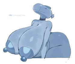 1girl 1girls annacrazytoivo anthro big_breasts busty choker female female_only hanging_breasts human submarine