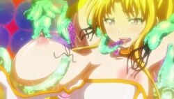 animated breasts female groping magical_girl majuu_jouka_shoujo_utea tagme tentacle towamizu_karen video