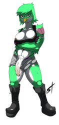 1futa 2018 anthro aria_stormwood_(frooby) avian beak big_breasts boots breasts bulge clothed clothing dickgirl feathers footwear futanari hair humanoid intersex looking_at_viewer nipples penis shorts solo standing standing_tough tattoo thong underwear vein