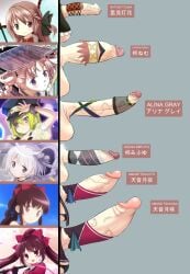 5futas alina_gray amane_tsukasa amane_tsukuyo azusa_mifuyu balls big_penis blue_eyes bow_in_hair brown_eyes brown_hair curly_hair dwoog edit english_text erection futa_only futanari genitalwear green_eyes green_hair hat hiiragi_nemu huge_cock intersex japanese_text large_penis light-skinned_futanari magia_record:_mahou_shoujo_madoka_magica_gaiden magical_girl mahou_shoujo_madoka_magica multiple_penises penis penis_accessory penis_chart penis_size_chart pink_bow pubic_hair purple_eyes red_bow red_bowtie satomi_touka smegma testicles uncensored veiny_penis white_hair white_pubic_hair