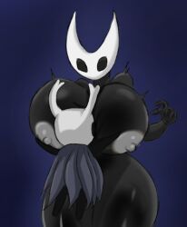 big_ass big_breasts big_thighs black_body breasts bug female girl golden_toad hollow_knight hornet_(hollow_knight) huge_breasts insect_girl thick_thighs