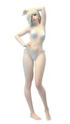 3d absurdres amiris4 blender blonde_hair blue_eyes bra female female_only highres looking_at_viewer mercy overwatch solo