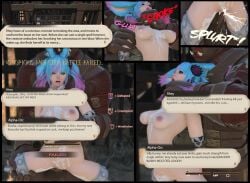 1boy 1girls 3d bad_end blue_hair bunny_ears bunny_girl captured captured_heroine choking comic cum cum_inside defeated defeated_heroine female final_fantasy_xiv helpless male orc quadruple_amputee rape raped rhey_idol rough_sex ryona sex viera