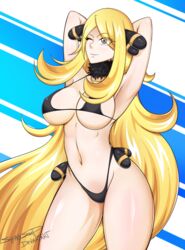 cynthia (pokemon) from nintendo by shinysoap