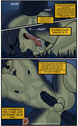 anal canine comic domination faceless_male facial_piercing heartlessfang knot male mammal muscular muscular_male nose_piercing piercing precum sex were werewolf wolf yaoi