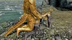 3d_animation argonian argonian_female argonian_male doggy_style female lizard_humanoid lizardman male male/female nude outdoor_nudity outdoors sex skyrim skyrim_argonian sound tagme video