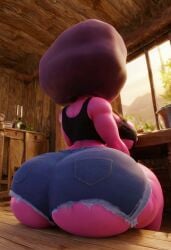 ai_generated ass big_ass big_breasts dat_ass fat_ass garnet_(steven_universe) huge_ass milf steven_universe tagme vhsclop115(artist)