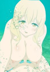 1boy bubbles censored cowgirl_position cum cum_in_pussy female hera_(hara0742) photoshop sex sunohara_ayaka sunoharasou_no_kanrinin-san underwater underwater_sex