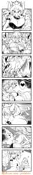 2girls absurdres ambiguous_penetration asleep ass boosette borrowed_design bowsette bracelet breasts collar comic covering covering_breasts crown dress genderswap genderswap_(mtf) hickey highres horns jewelry long_image mario_(series) monochrome multiple_girls new_super_mario_bros._u_deluxe nintendo rape rule_63 shaded_face sharp_teeth sleep_molestation sleep_sex sleeping spiked_armlet spiked_bracelet spiked_collar spiked_shell spiked_tail spikes strapless strapless_dress super_crown tailjob tall_image tea teeth turtle_shell yuri yuriwhale