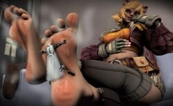 1boy 3d 41128 animal_ears animal_tail barefoot feet female foot_fetish giantess marvel marvel_rivals moon_knight soles squirrel_girl squirrel_girl_(marvel) squirrel_girl_(marvel_rivals) sweat sweaty_feet