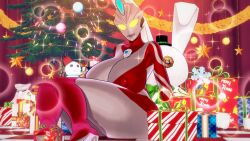 3d alien alien_girl alien_humanoid breasts christmas erection female female_focus female_only galactic_art large_breasts original original_character thick_thighs thighs ultraman_(franchise) ultrawoman wide_hips