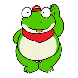 2018 amphibian anthro balls belly blep clothing frog green_skin hat looking_at_viewer male male_only mostly_nude nintendo nishi overweight overweight_male penis salute simple_background slightly_chubby slippy_toad small_penis smile solo standing star_fox tongue tongue_out video_games white_background wide_eyed